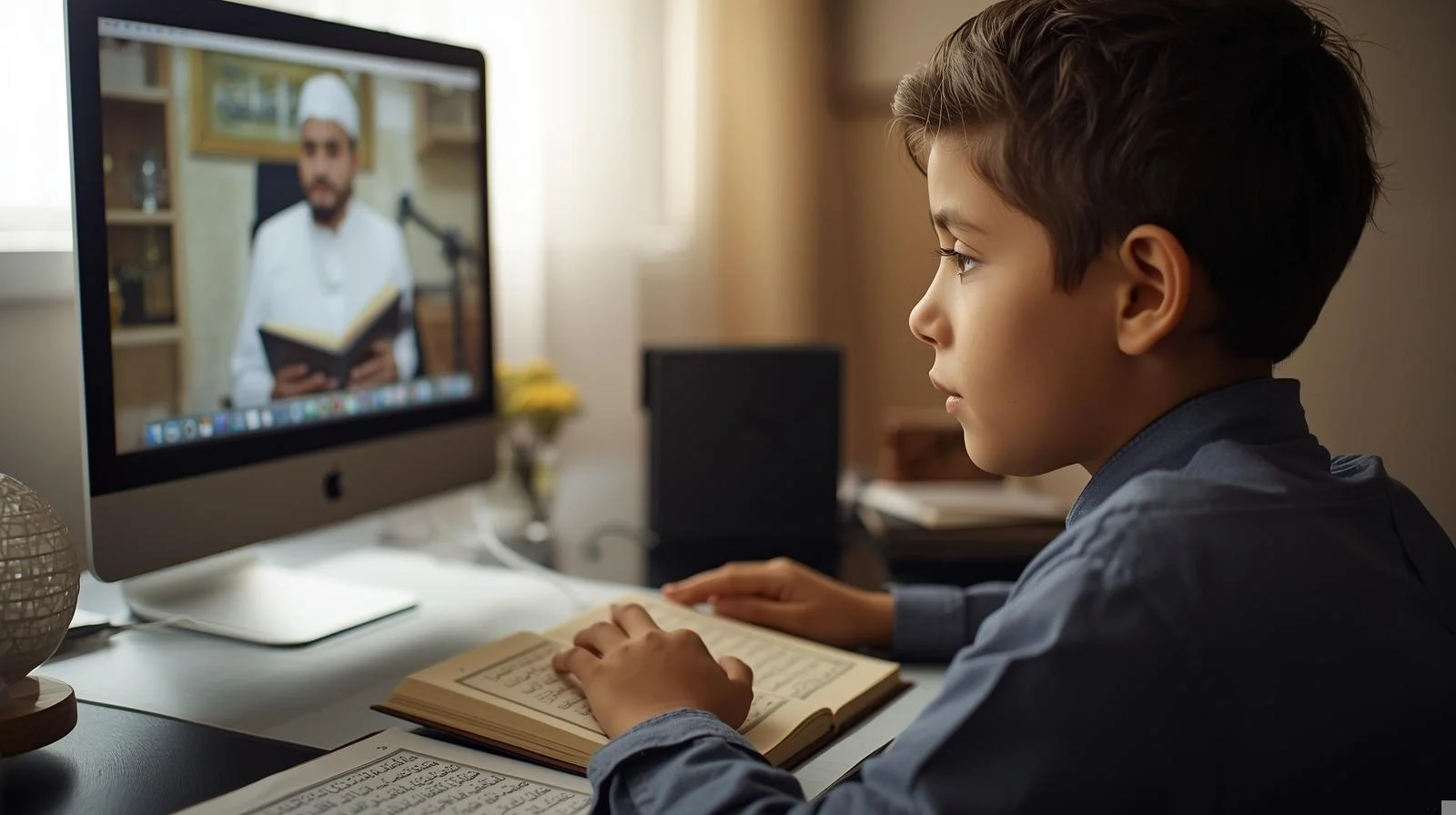 Muslim students learning together